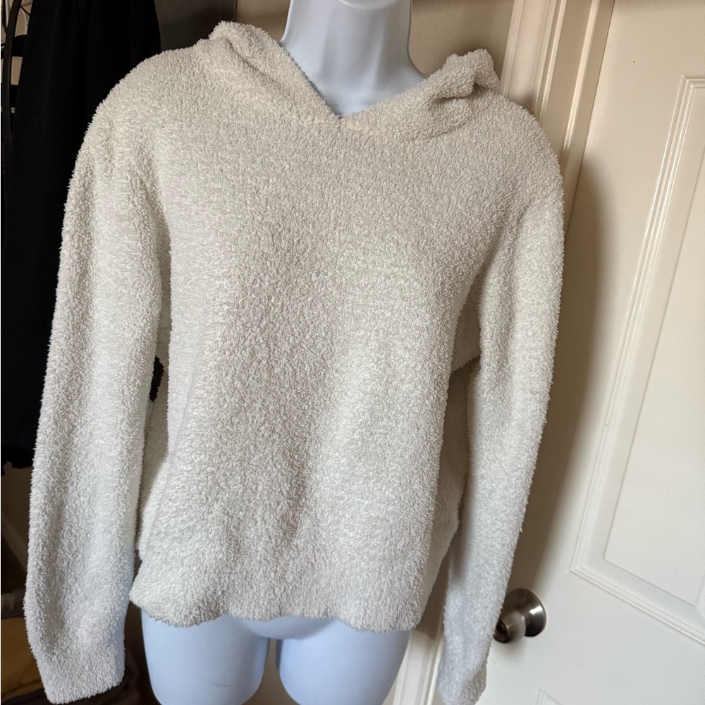 Art Class Cream V-Neck Hooded Sweater